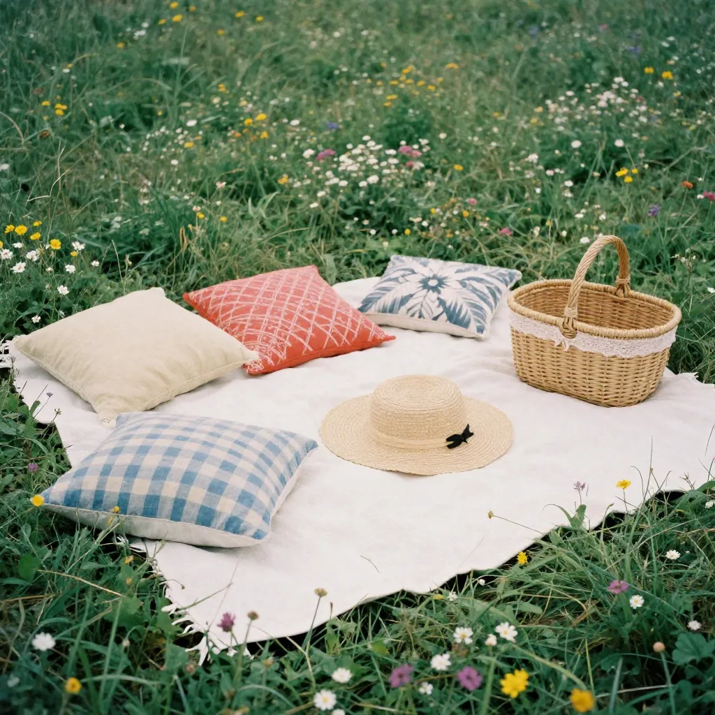 Meadow location for picnic